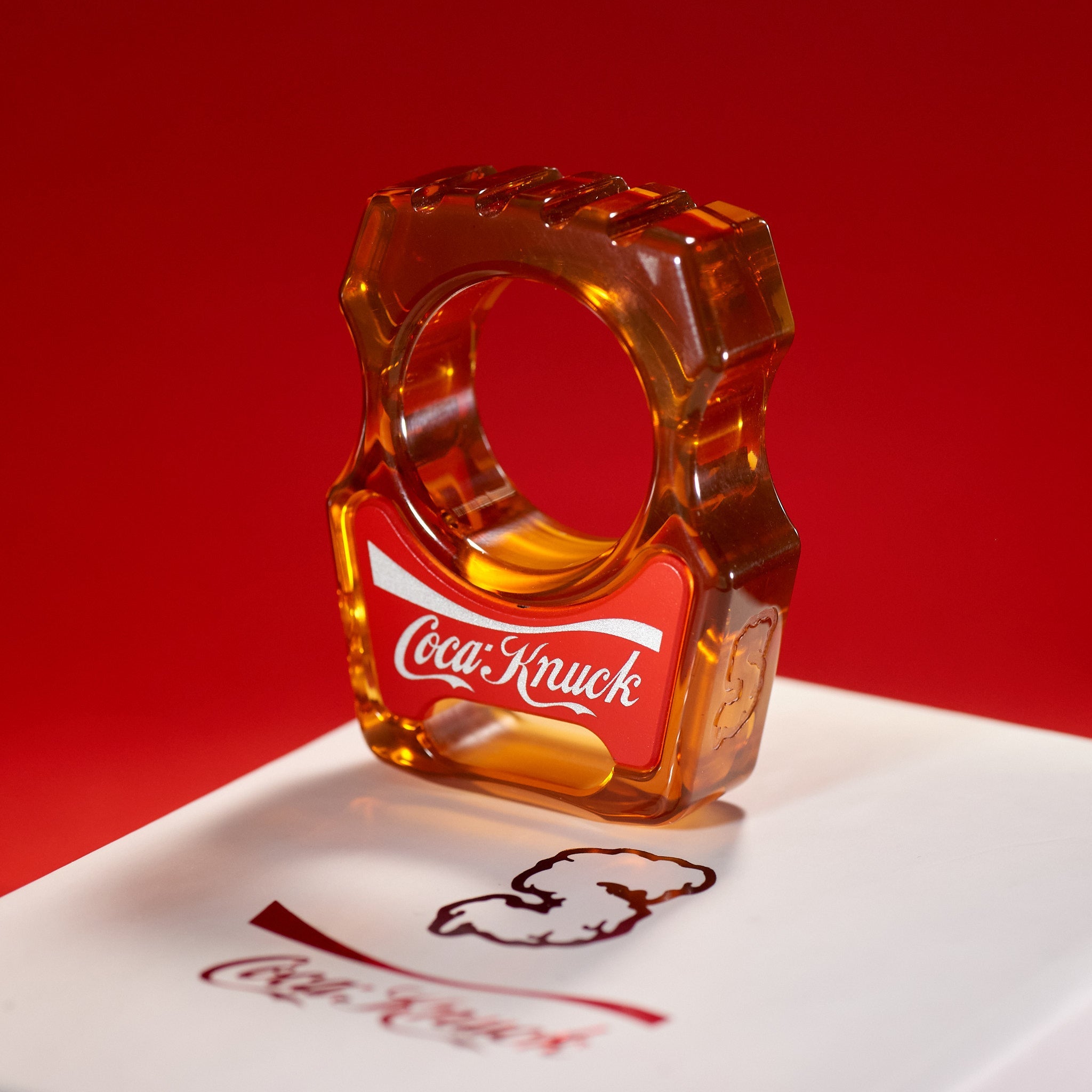 Coca-Knuck EDC Keychain Swampy Whale Ultem