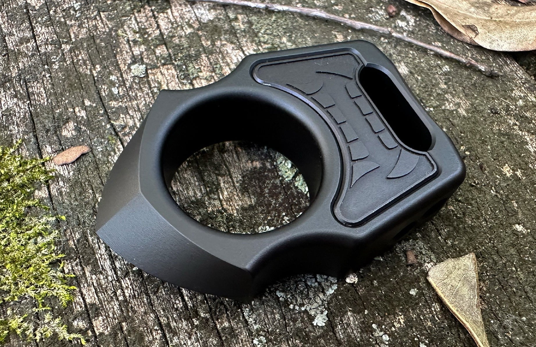 Semi-Custom Aluminum Bottle Opener Keychain Swampy Shark Black