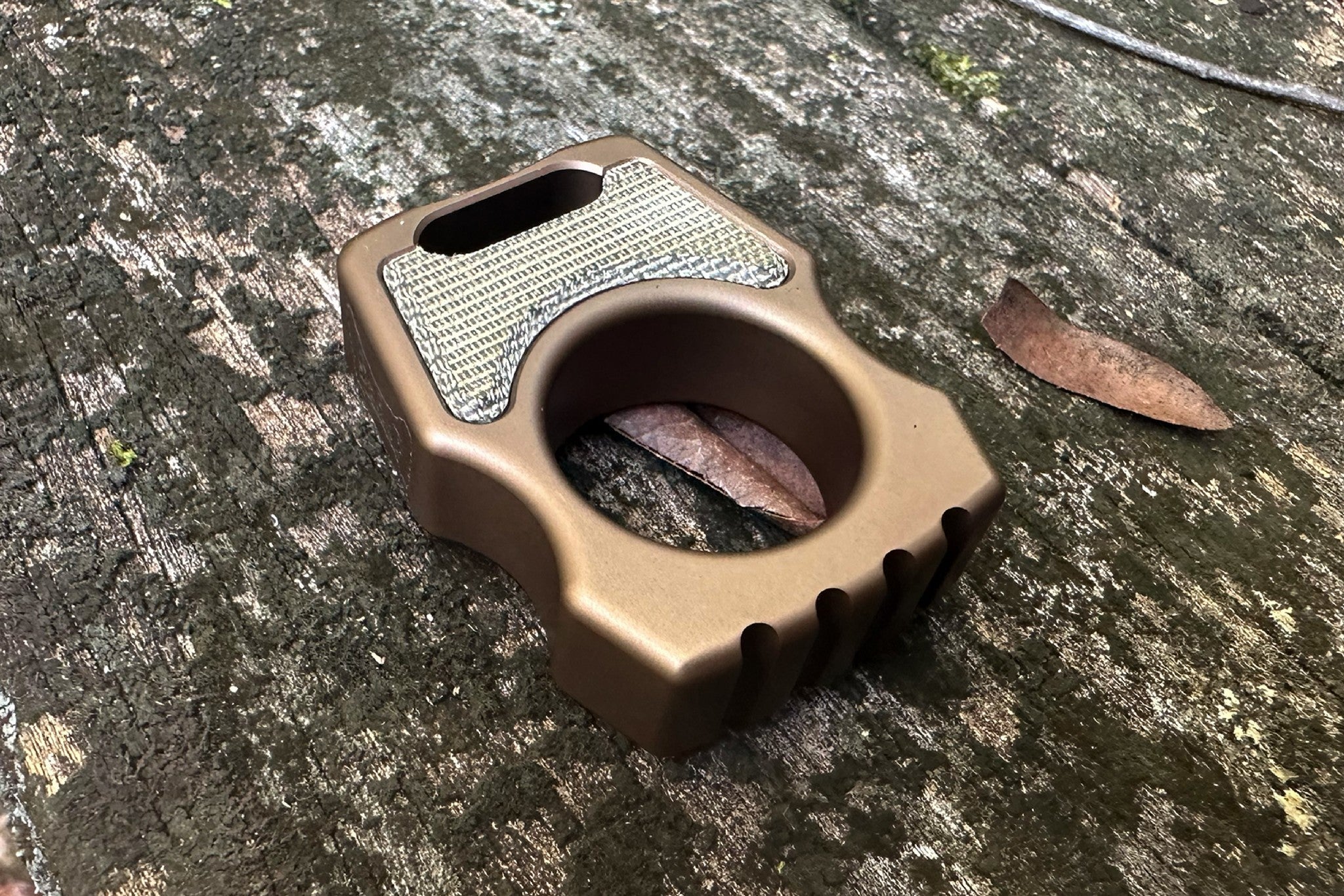 Semi-Custom Aluminum Bottle Opener Keychain Swampy Whale Bronze Anodized