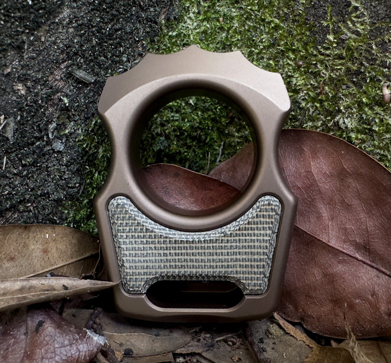 Semi-Custom Aluminum Keychain Swampy Alligator Bronze Anodized