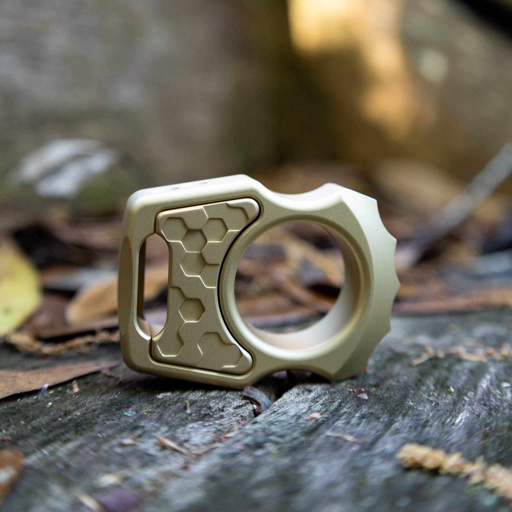 Semi-Custom Brass EDC Bottle Opener Keychain Swampy Alligator