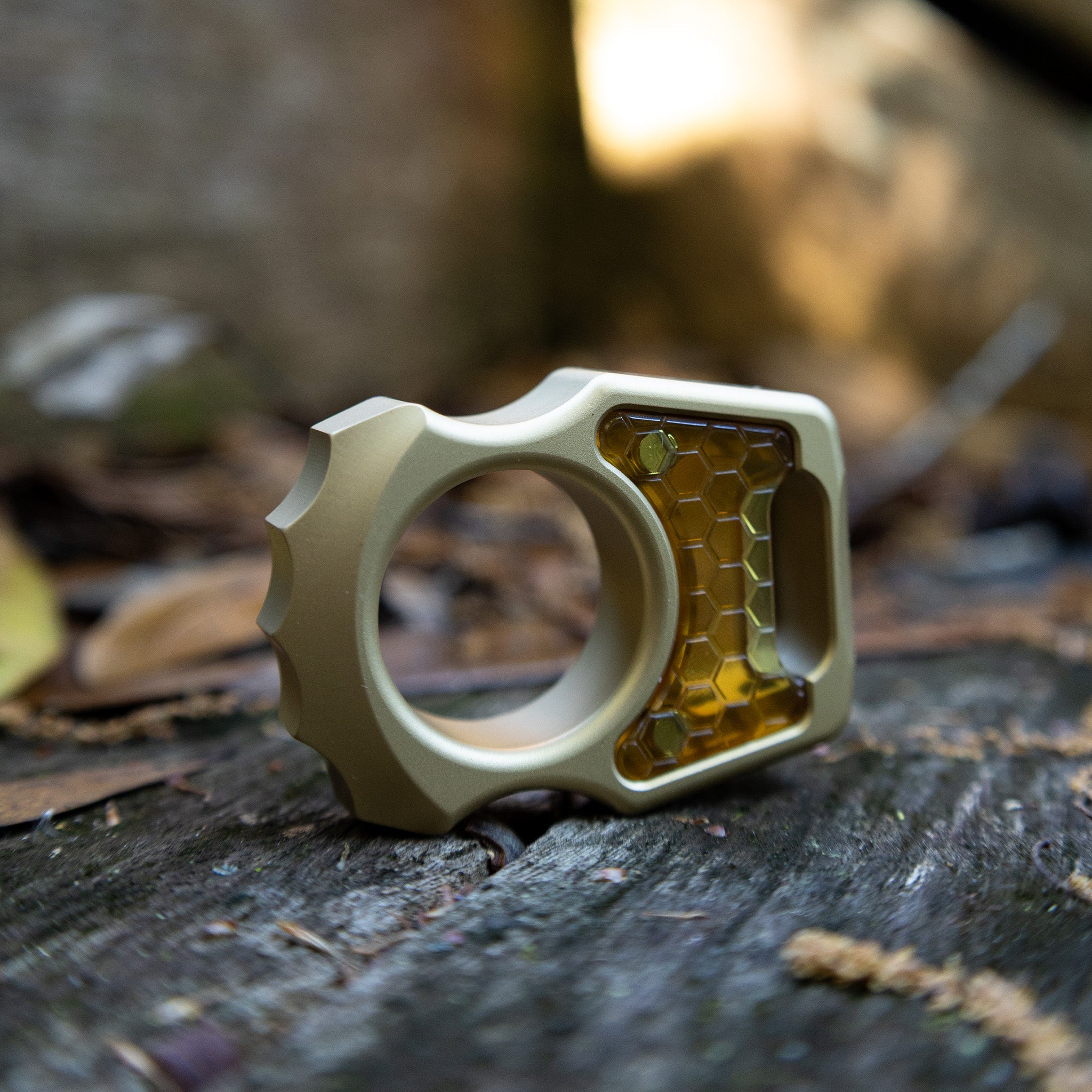 Semi-Custom Brass EDC Bottle Opener Keychain Swampy Alligator