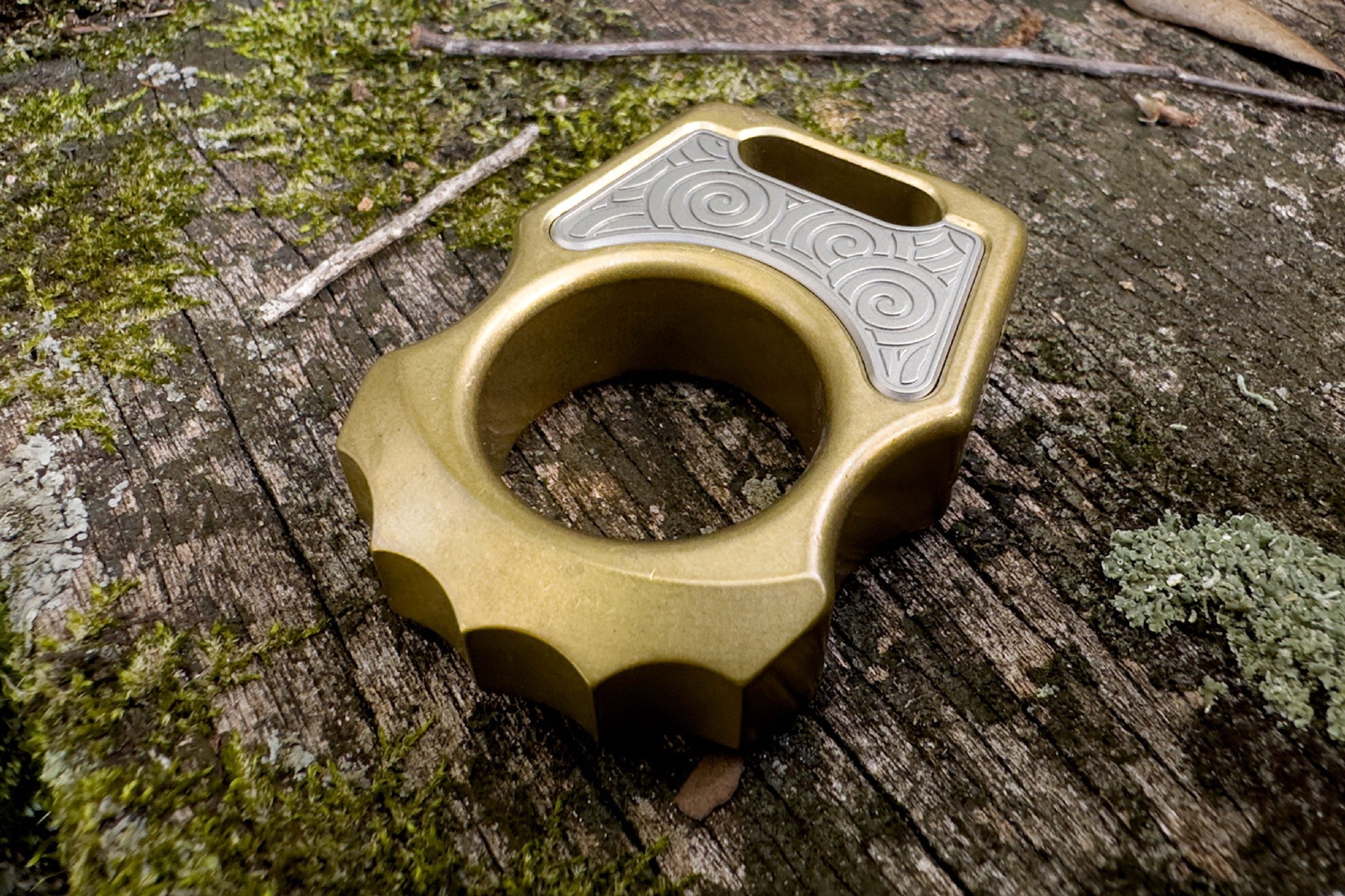 Semi-Custom Brass EDC Bottle Opener Keychain Swampy Alligator