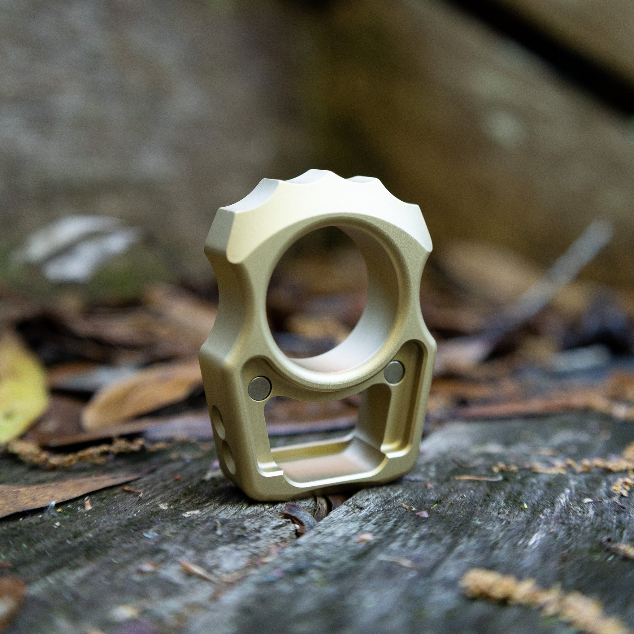 Semi-Custom Brass EDC Bottle Opener Keychain Swampy Alligator
