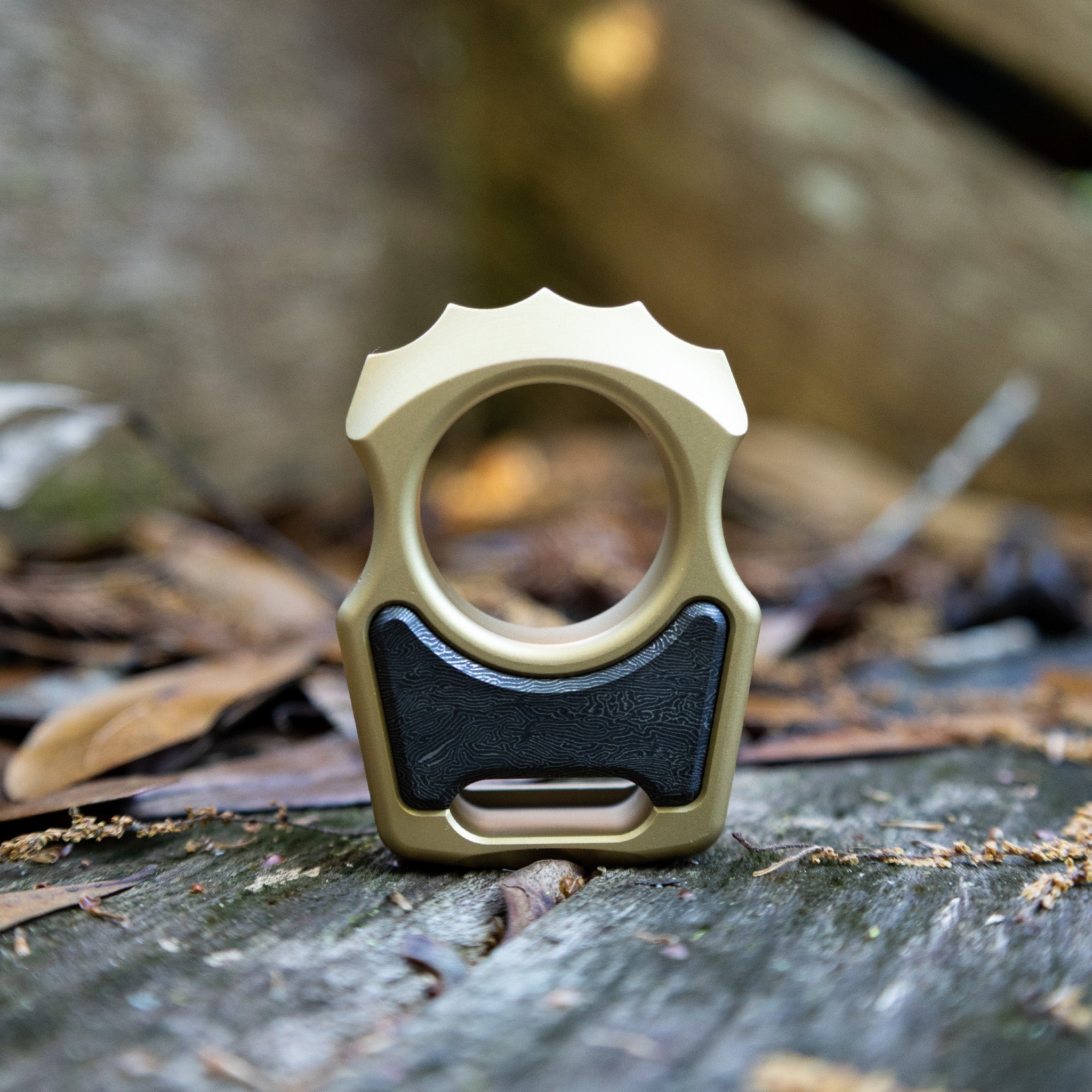 Semi-Custom Brass EDC Bottle Opener Keychain Swampy Alligator