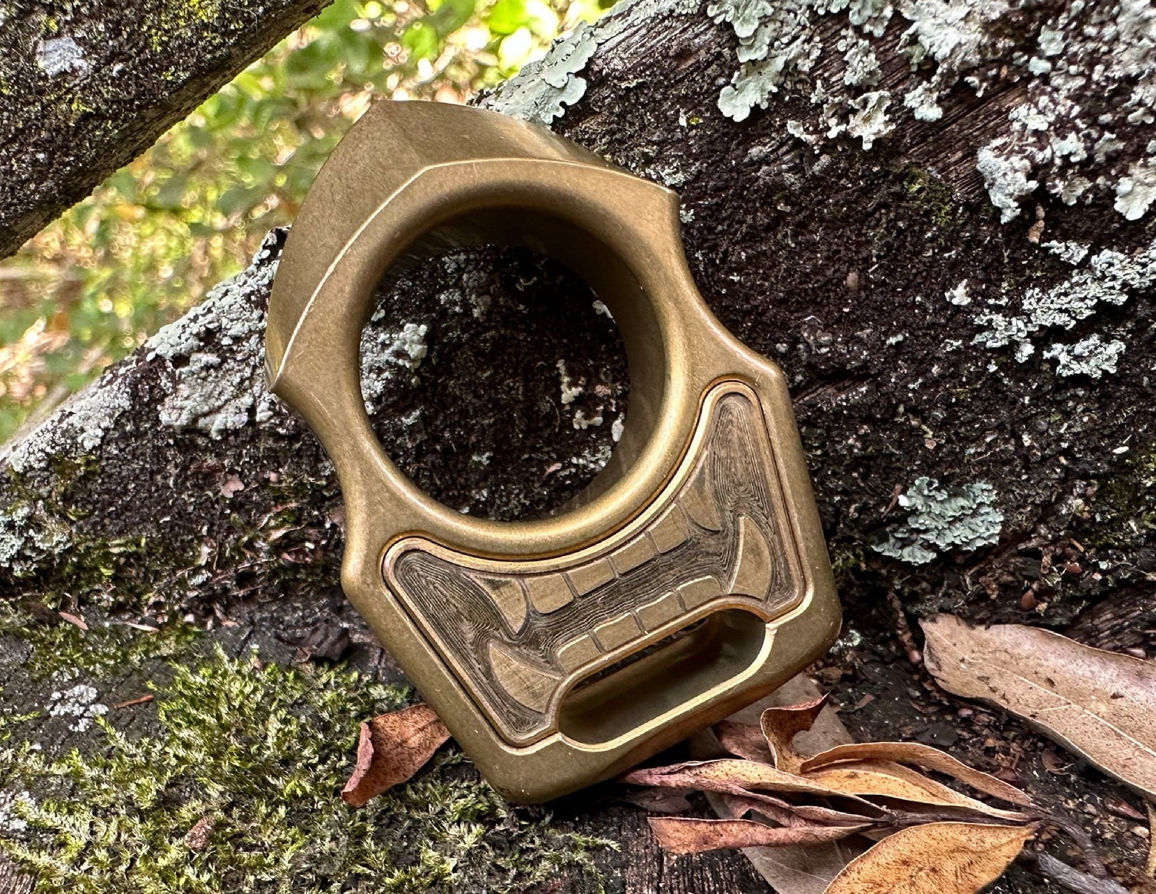 Semi-Custom Brass Bottle Opener Keychain Swampy Shark