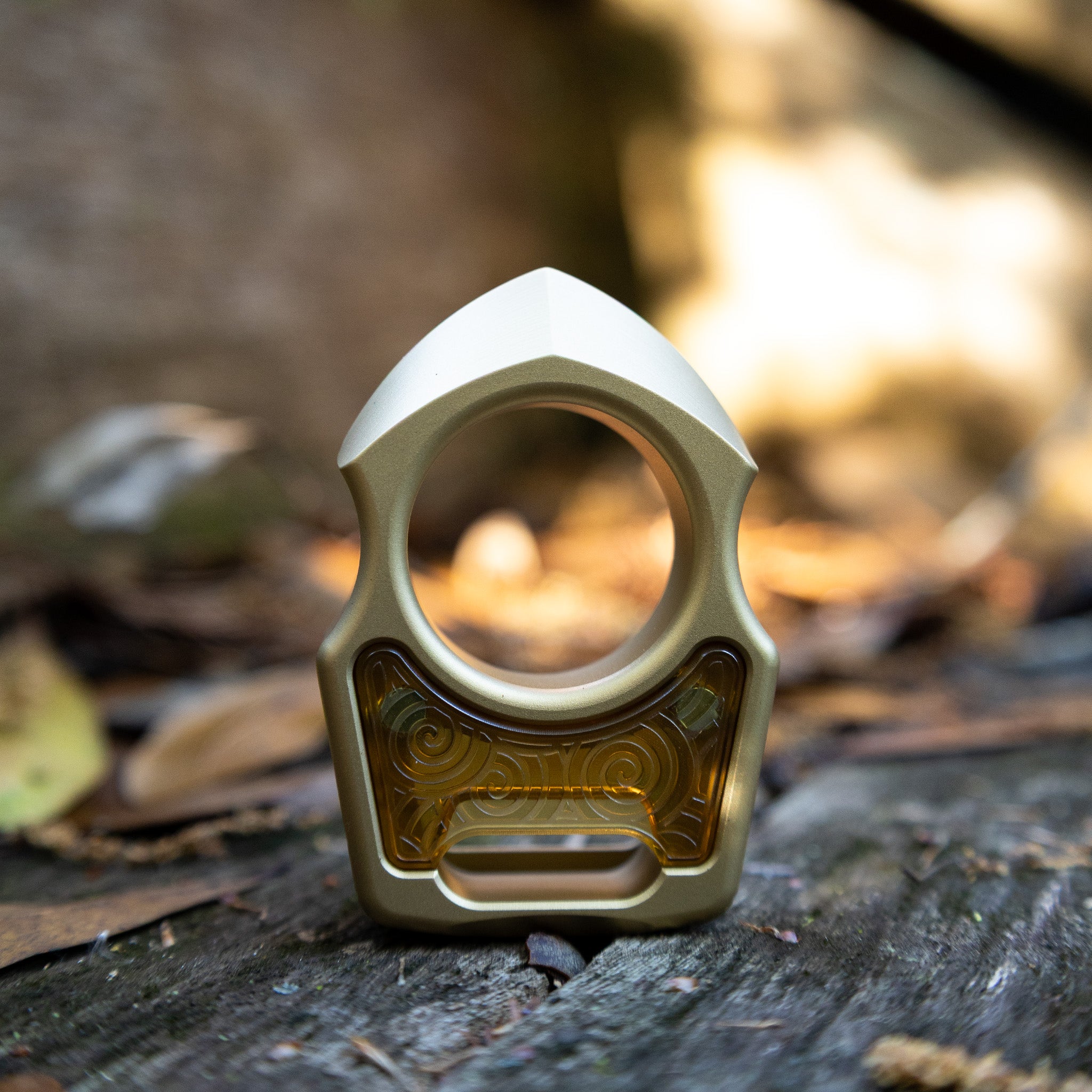 Semi-Custom Brass Bottle Opener Keychain Swampy Shark