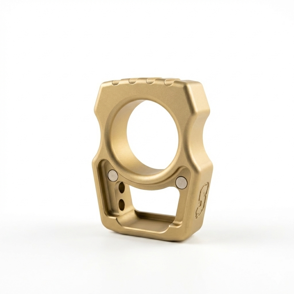 Semi-Custom Brass EDC Bottle Opener Keychain Swampy Whale