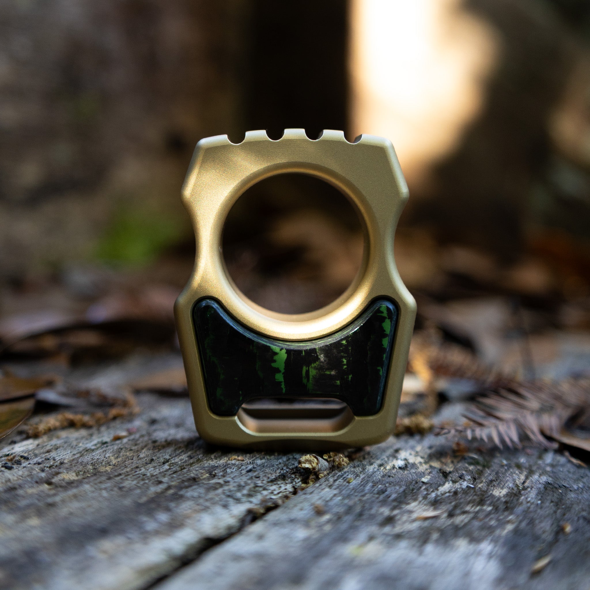 Semi-Custom Brass EDC Bottle Opener Keychain Swampy Whale