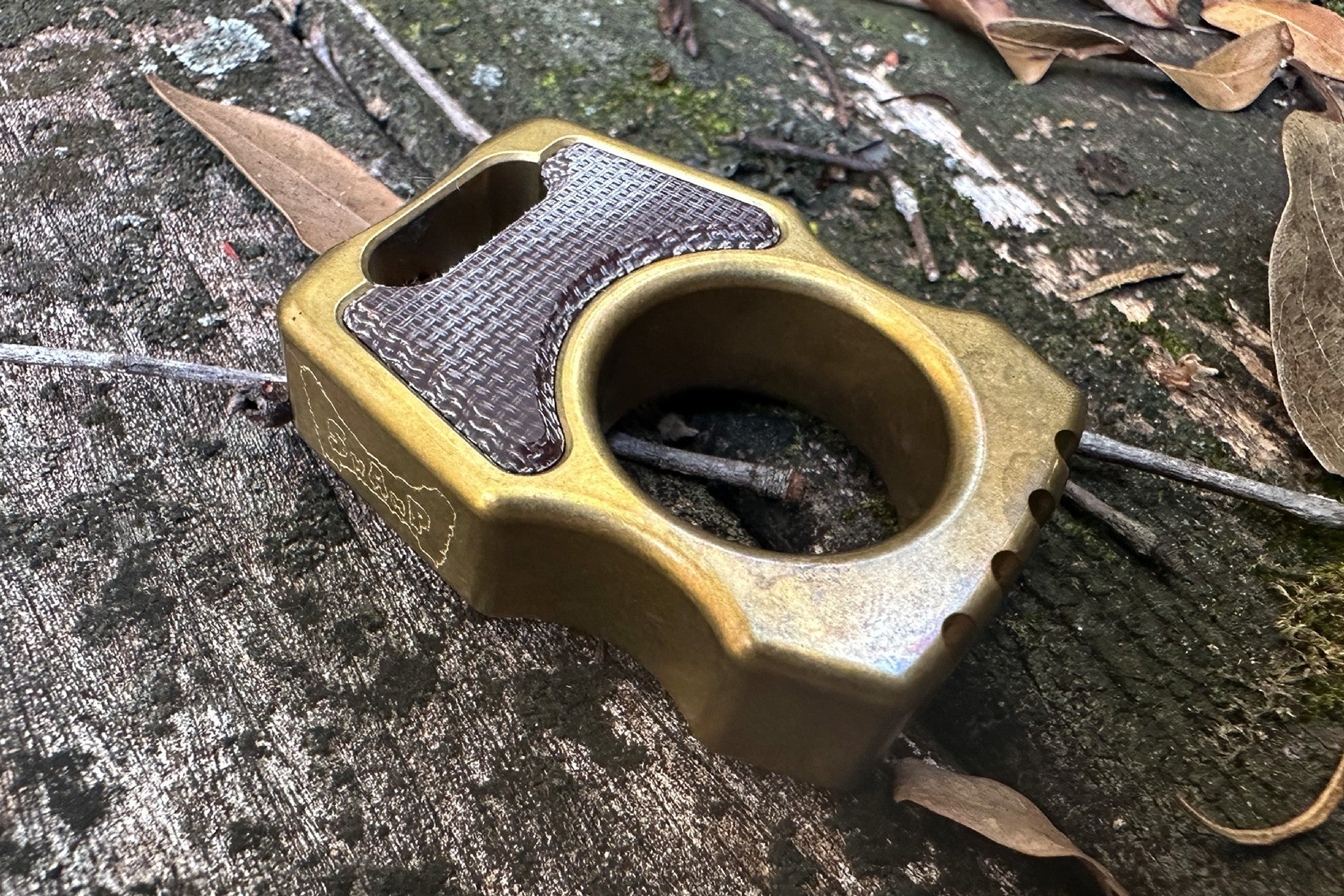 Semi-Custom Brass EDC Bottle Opener Keychain Swampy Whale