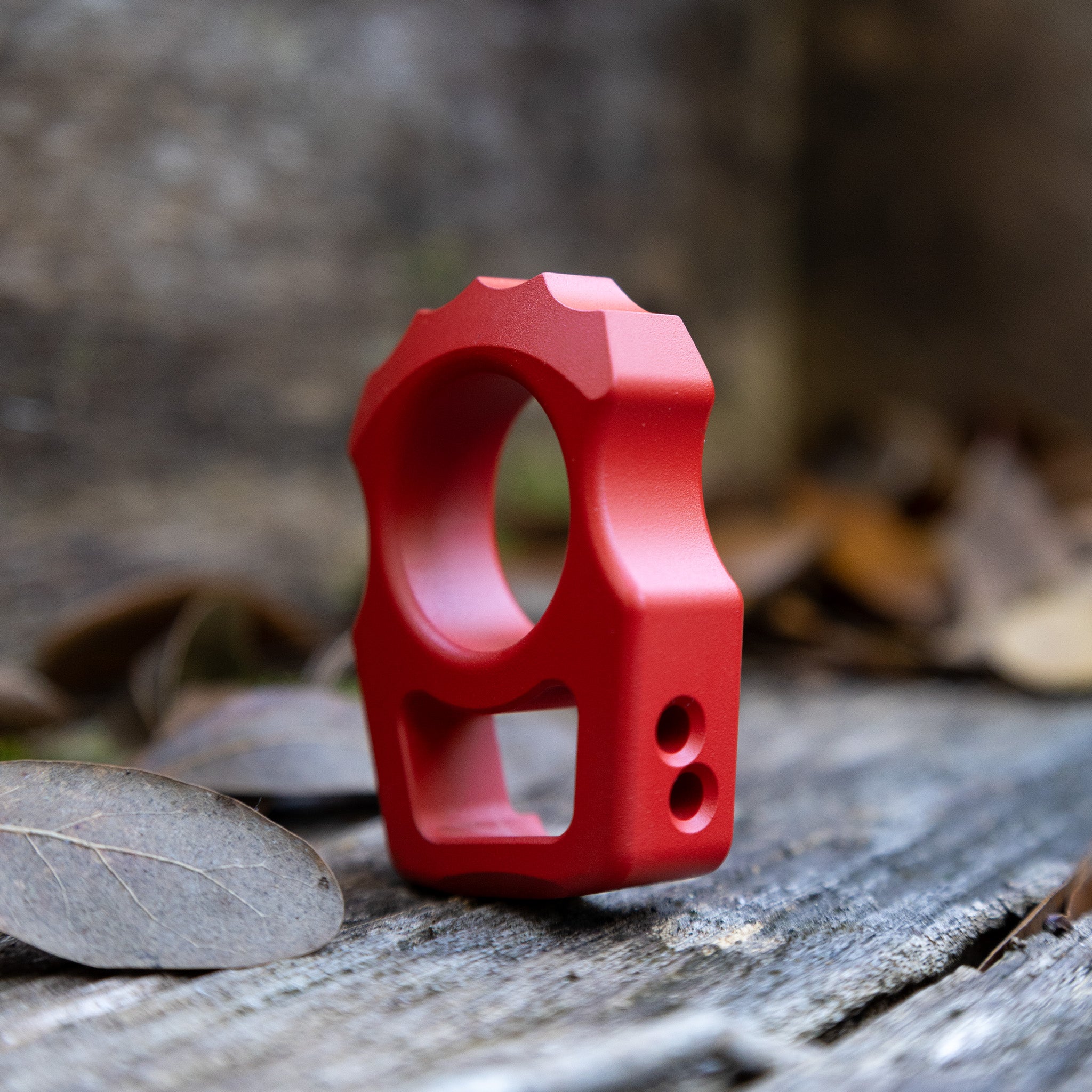 Semi-Custom Titanium Bottle Opener Keychain Swampy Alligator Red Cerakote