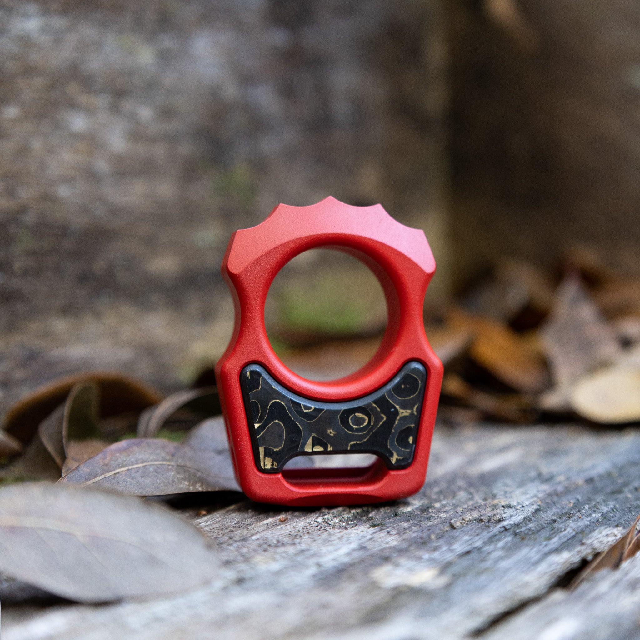 Semi-Custom Titanium Bottle Opener Keychain Swampy Alligator Red Cerakote