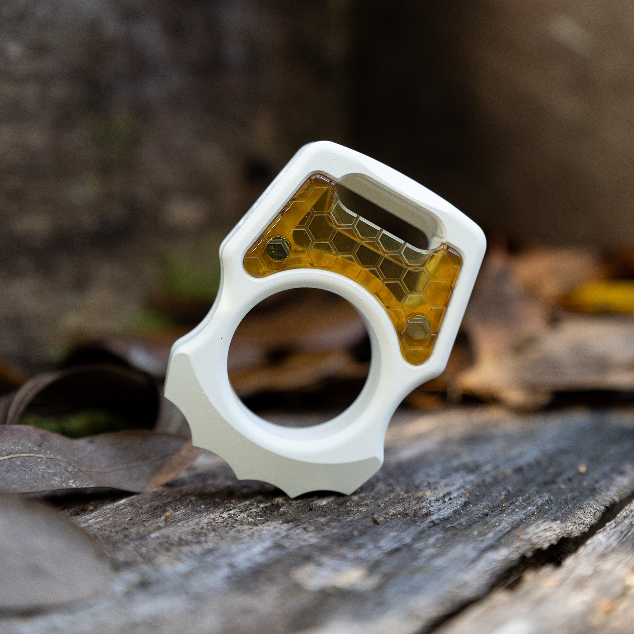 Semi-Custom Titanium Keychain Swampy Alligator Snow White Cerakote