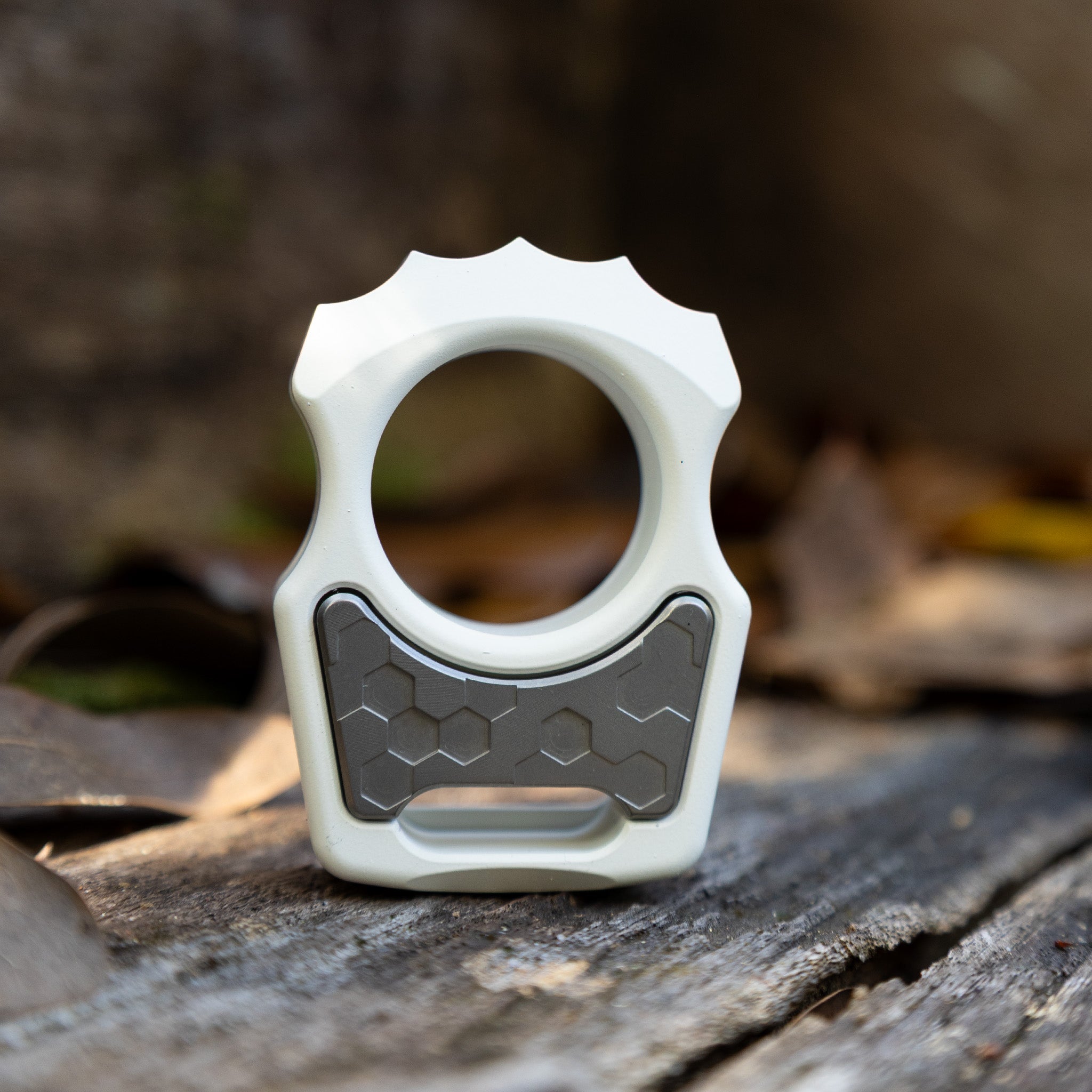 Semi-Custom Titanium Keychain Swampy Alligator Snow White Cerakote