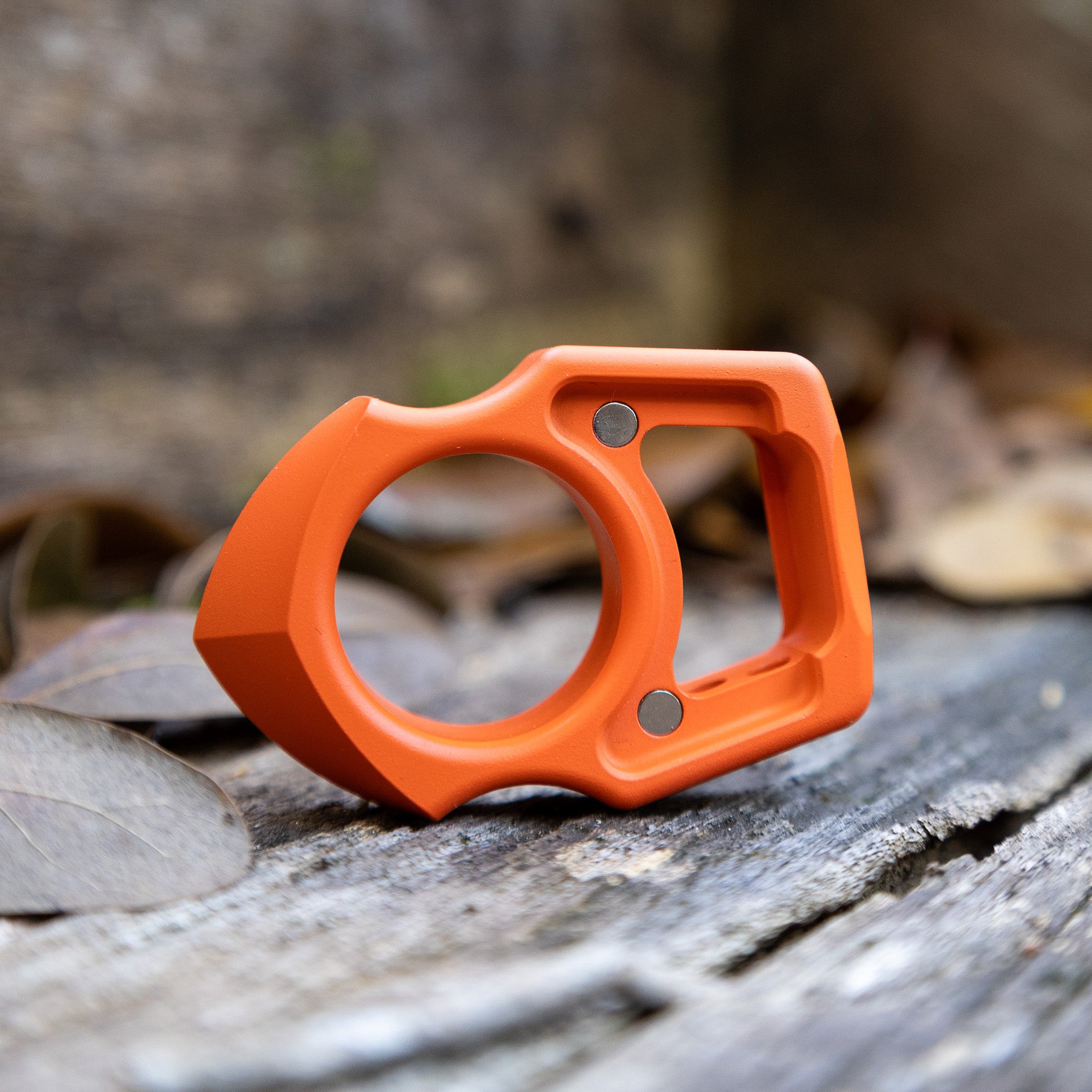 Semi-Custom Titanium Keychain Swampy Shark Hunter Orange Cerakote
