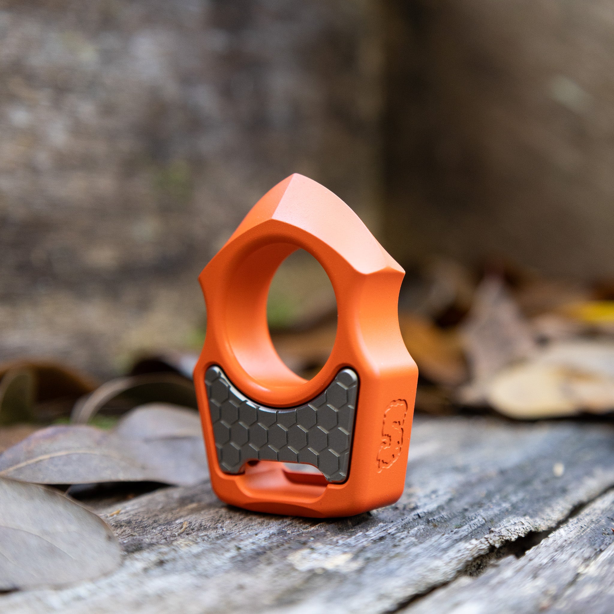 Semi-Custom Titanium Keychain Swampy Shark Hunter Orange Cerakote
