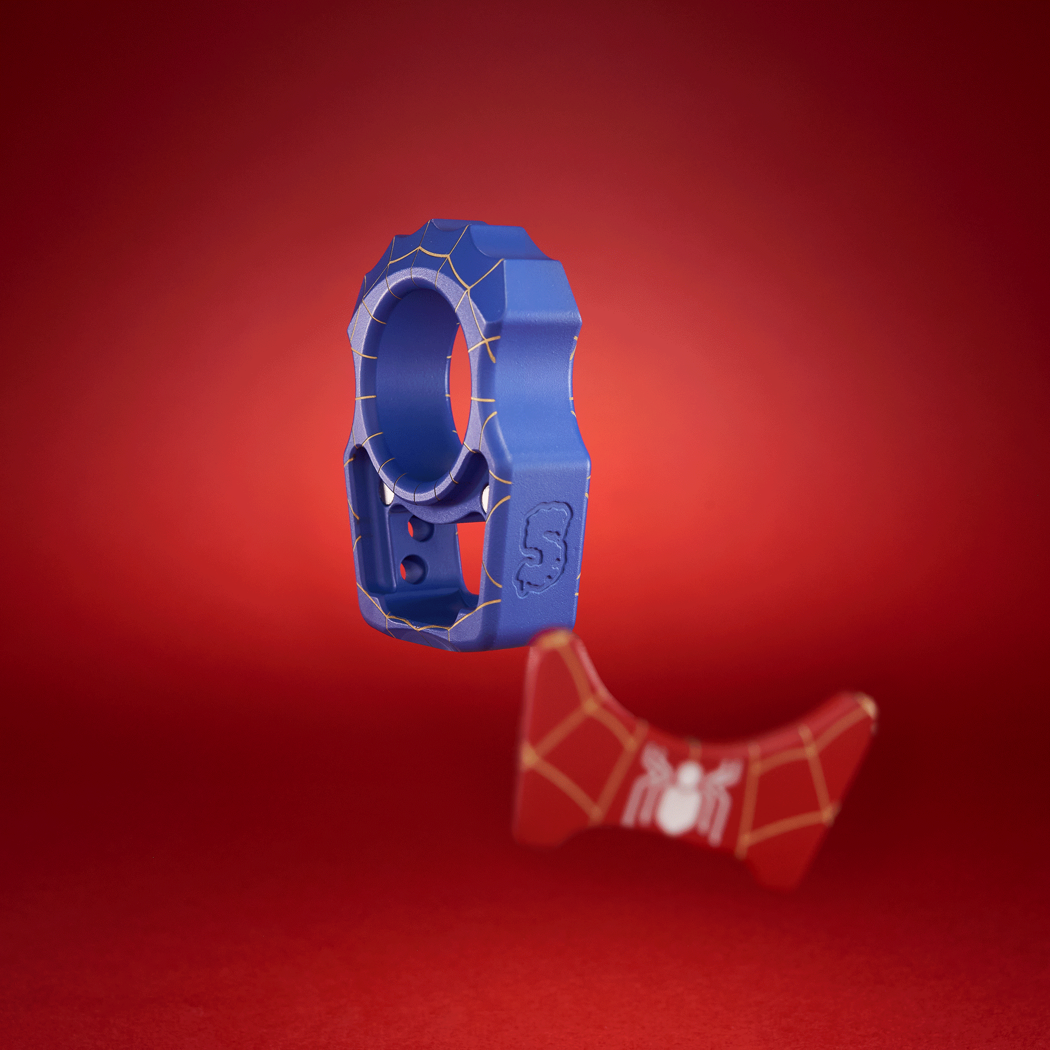 Swampy Alligator Spider-Knuck Brass Bottle Opener Cerakote