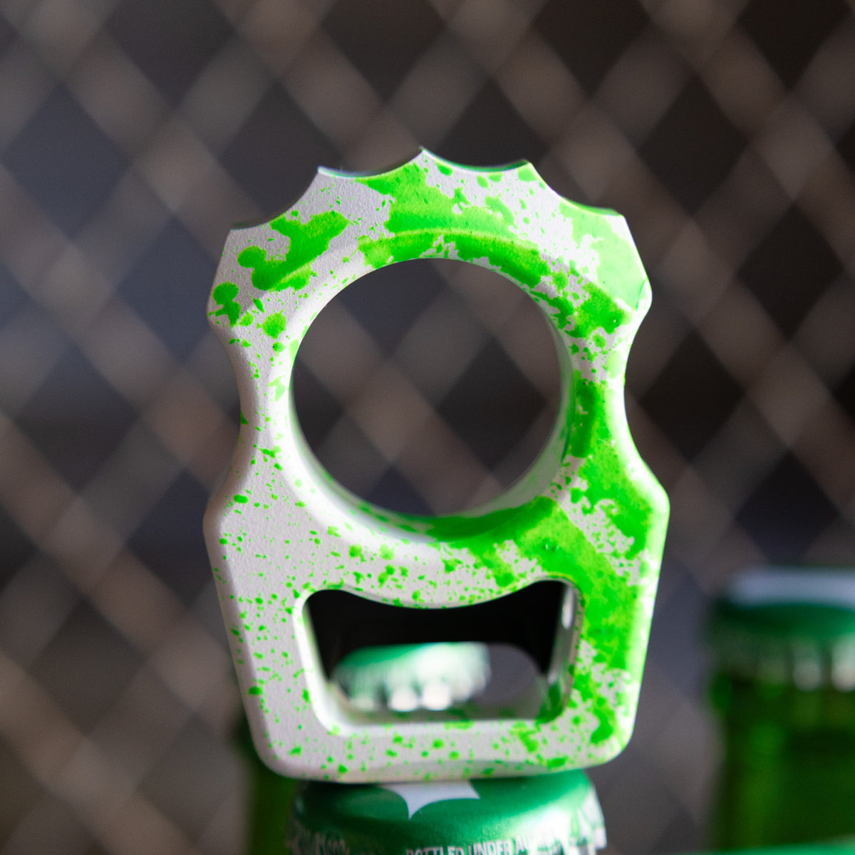 Swampy Alligator Ghostbusters Mark 1 Titanium Bottle Opener Keychain Cerakote