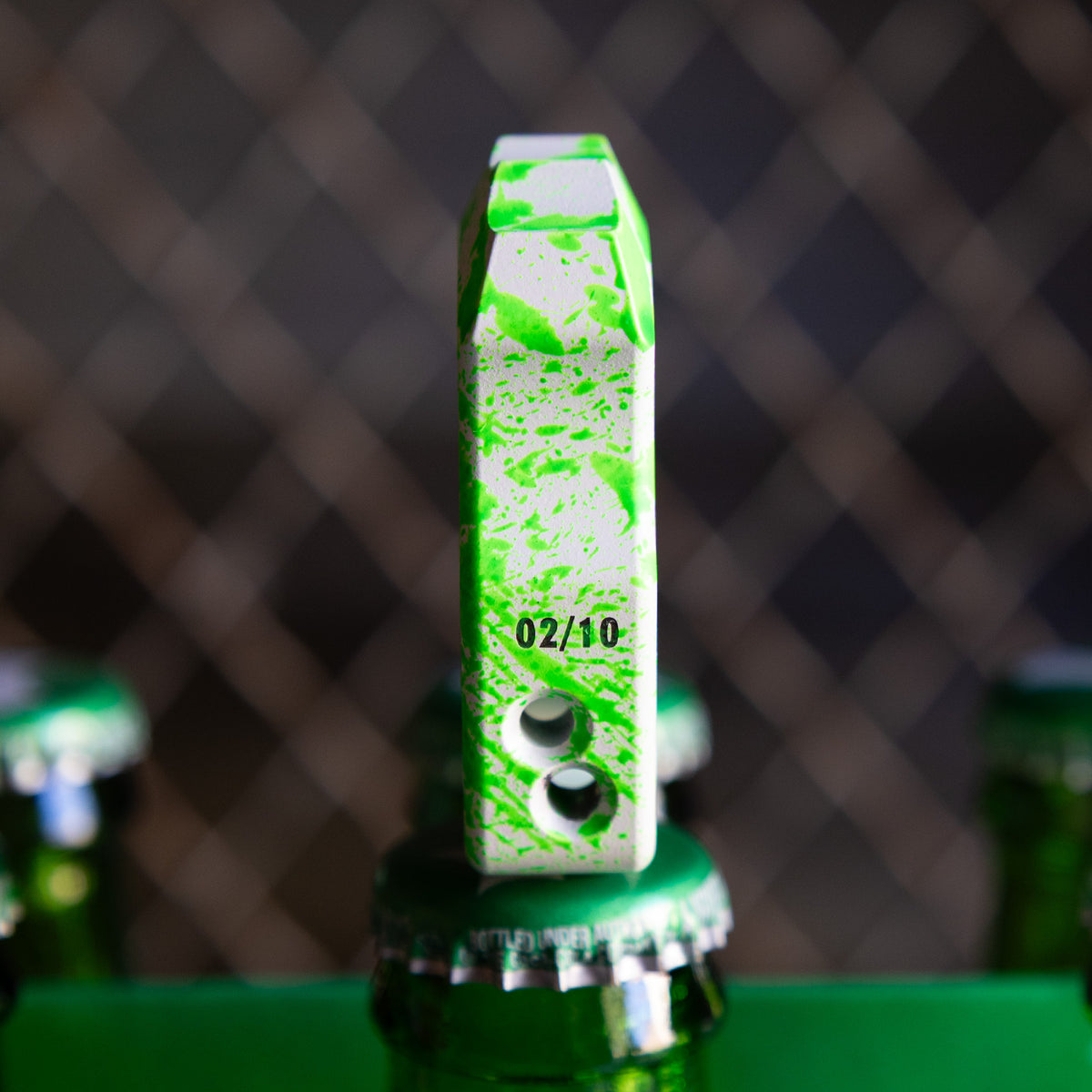 Swampy Alligator Ghostbusters Mark 1 Titanium Bottle Opener Keychain Cerakote