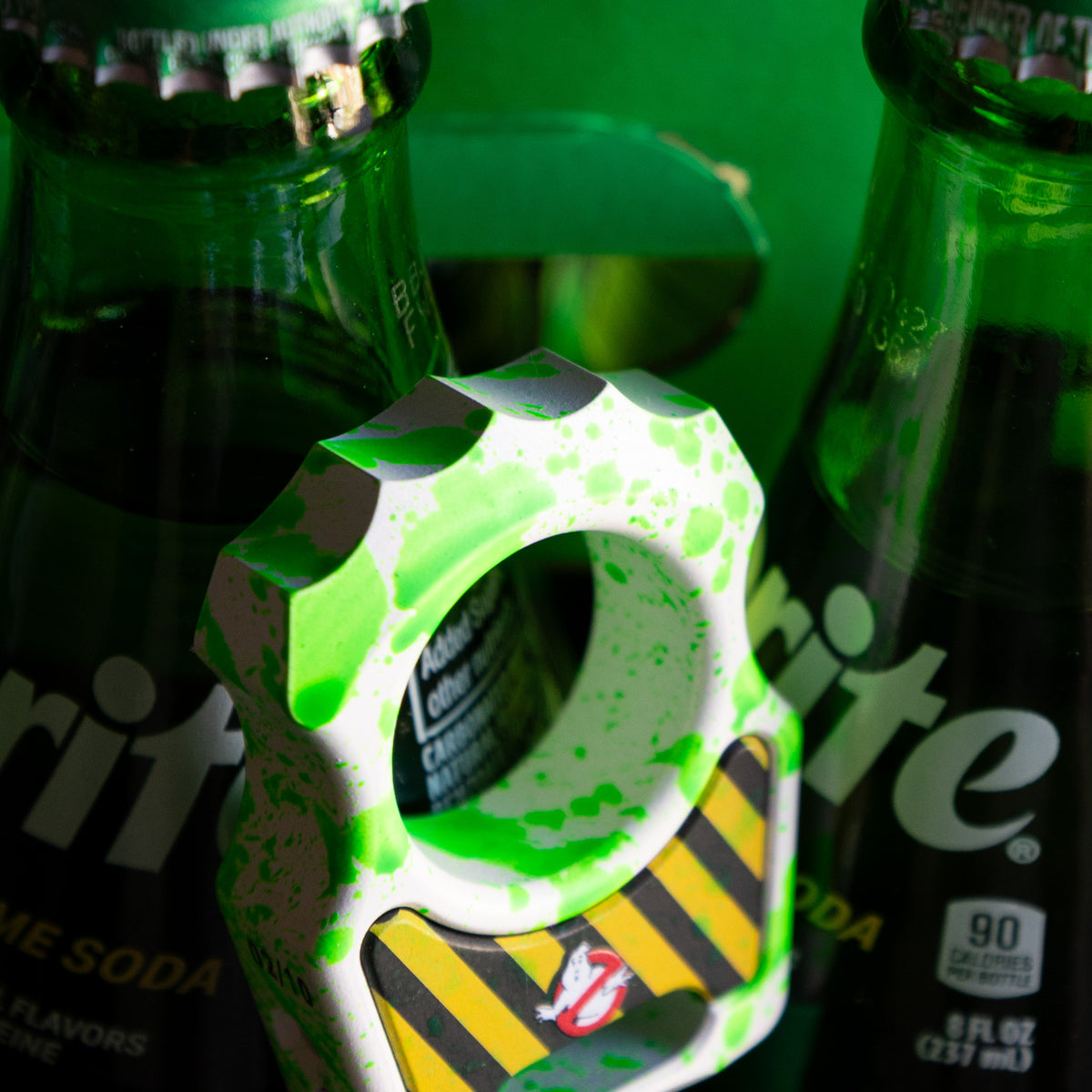 Swampy Alligator Ghostbusters Mark 1 Titanium Bottle Opener Keychain Cerakote