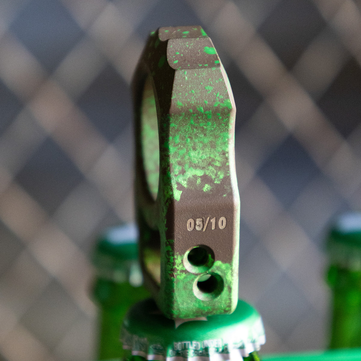 Swampy Alligator Ghostbusters Mark 2 Titanium Bottle Opener Keychain Cerakote