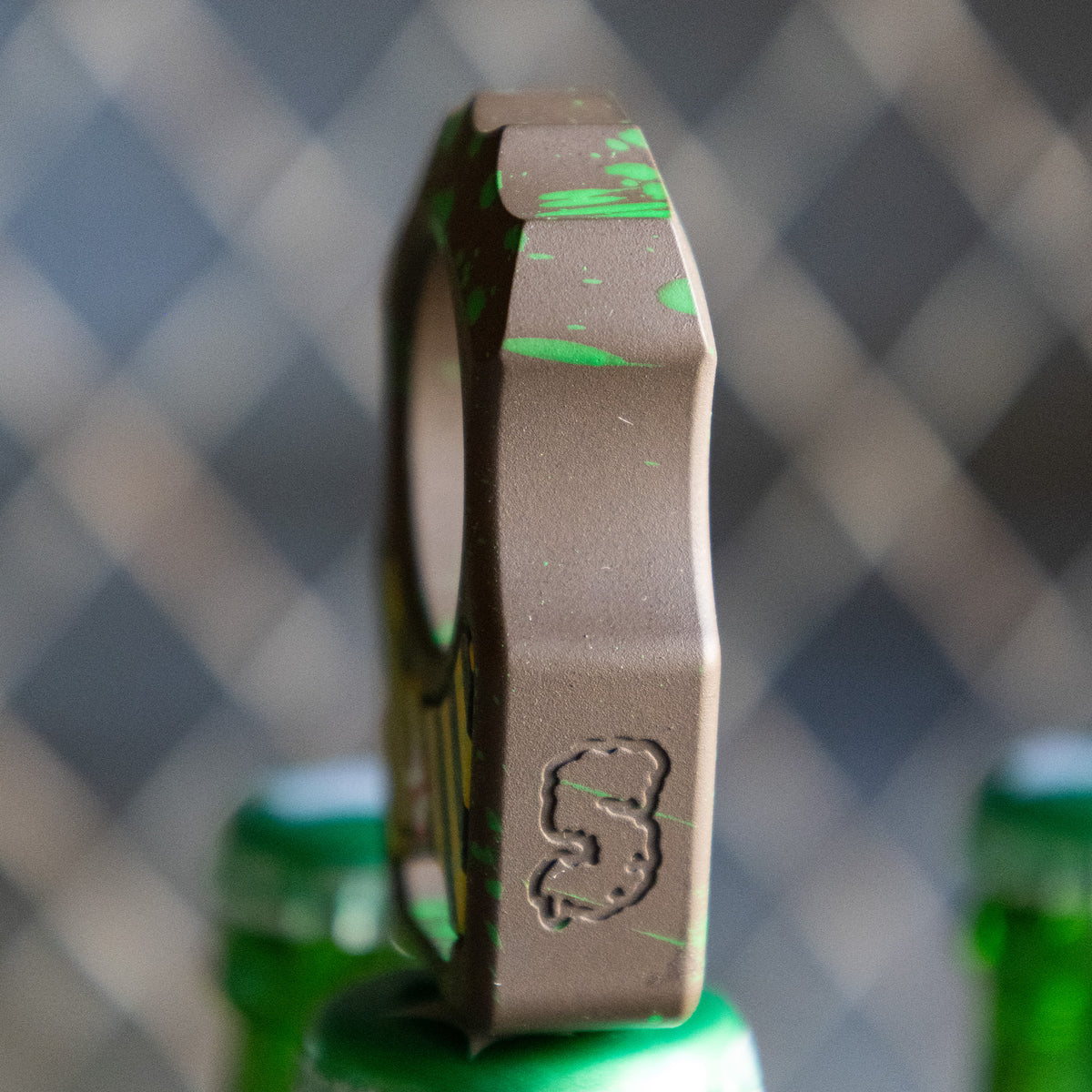 Swampy Alligator Ghostbusters Mark 2 Titanium Bottle Opener Keychain Cerakote