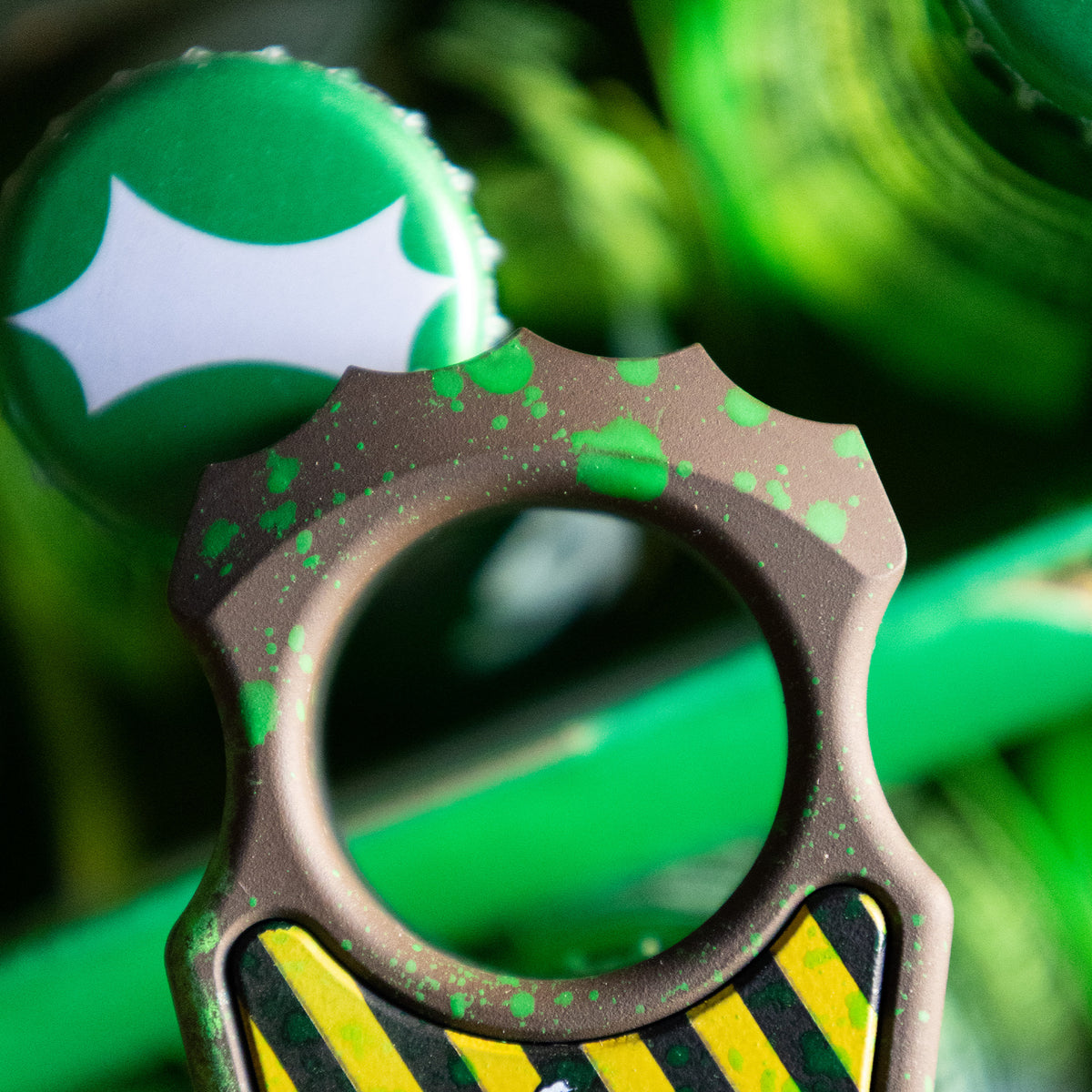 Swampy Alligator Ghostbusters Mark 2 Titanium Bottle Opener Keychain Cerakote