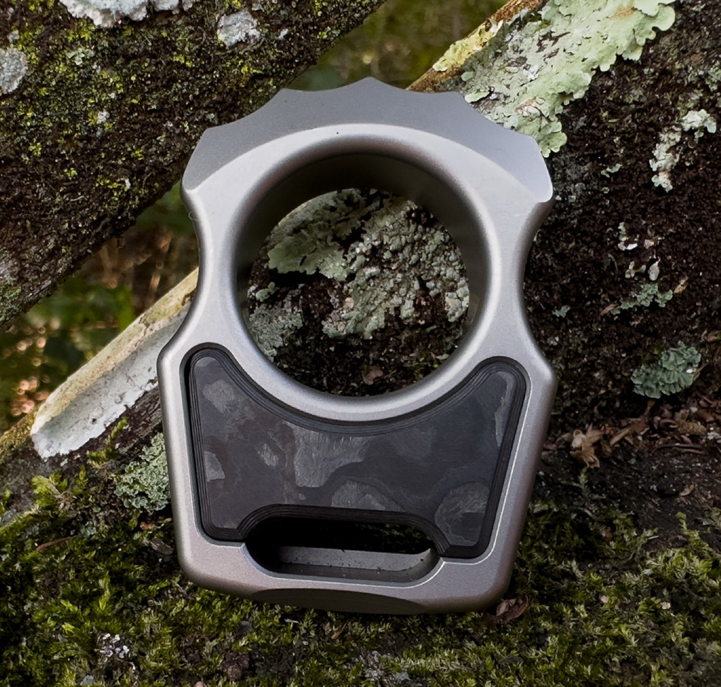 Carbon Fiber Black Camo Inlay for Swampy Custom Keychains