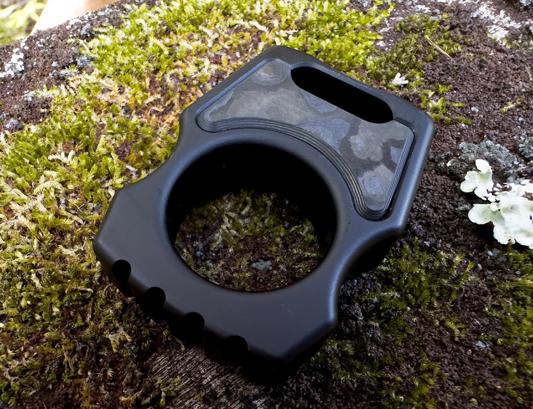 Carbon Fiber Black Camo Inlay for Swampy Custom Keychains