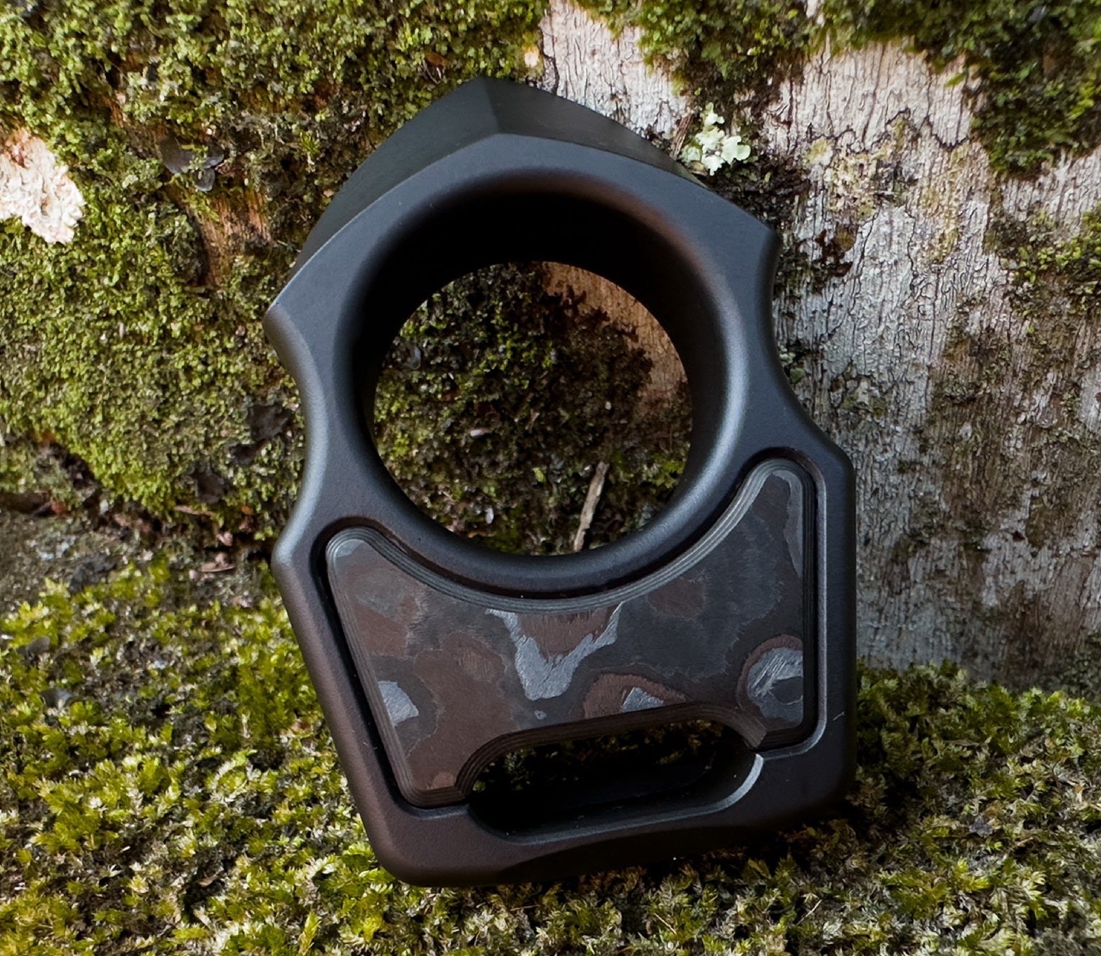 Carbon Fiber Black Camo Inlay for Swampy Custom Keychains