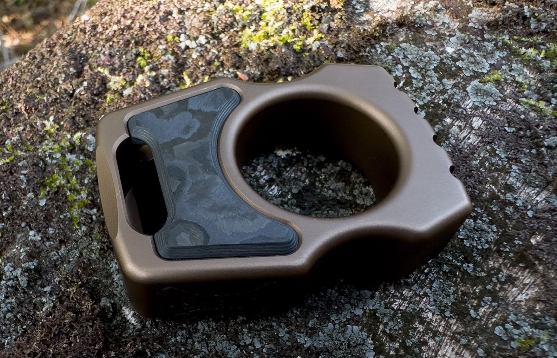 Carbon Fiber Black Camo Inlay for Swampy Custom Keychains