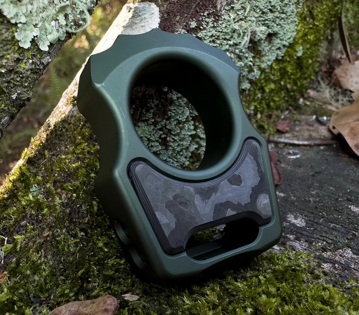 Carbon Fiber Black Camo Inlay for Swampy Custom Keychains