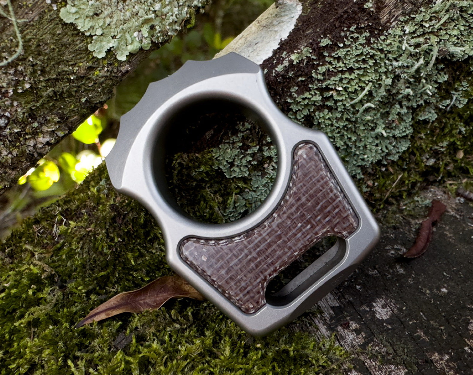 Micarta Burlap Inlay for Custom Swampy Keychains