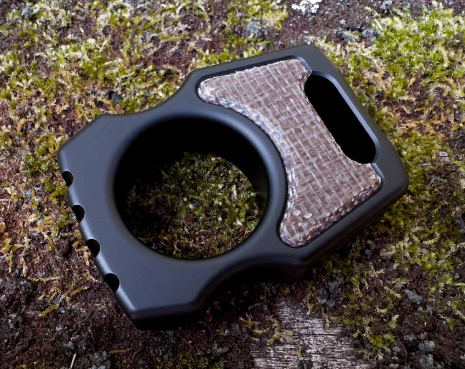 Micarta Burlap Inlay for Custom Swampy Keychains