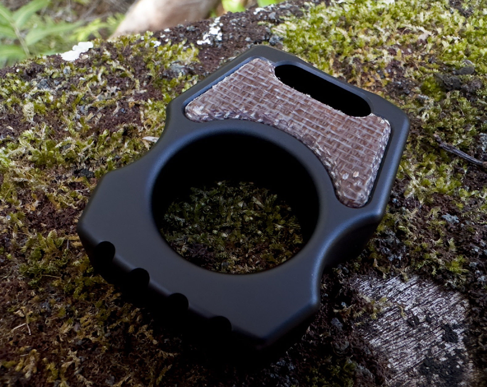 Micarta Burlap Inlay for Custom Swampy Keychains