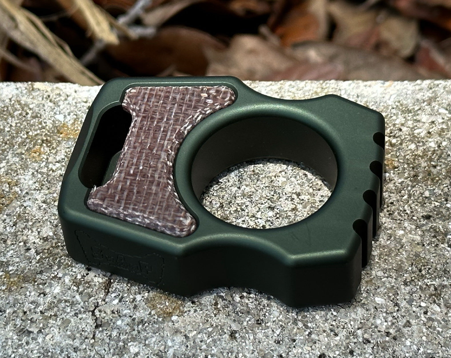 Micarta Burlap Inlay for Custom Swampy Keychains