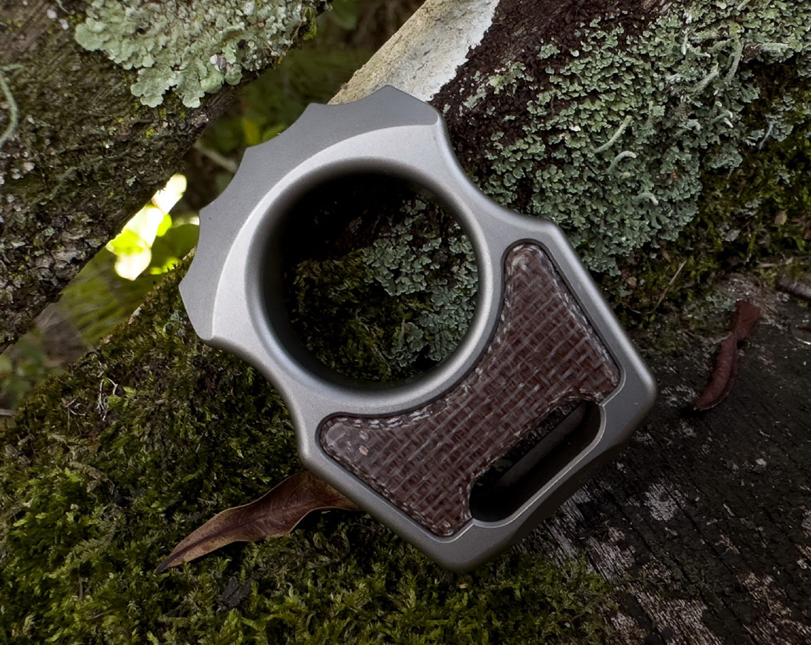 Micarta Burlap Inlay for Custom Swampy Keychains