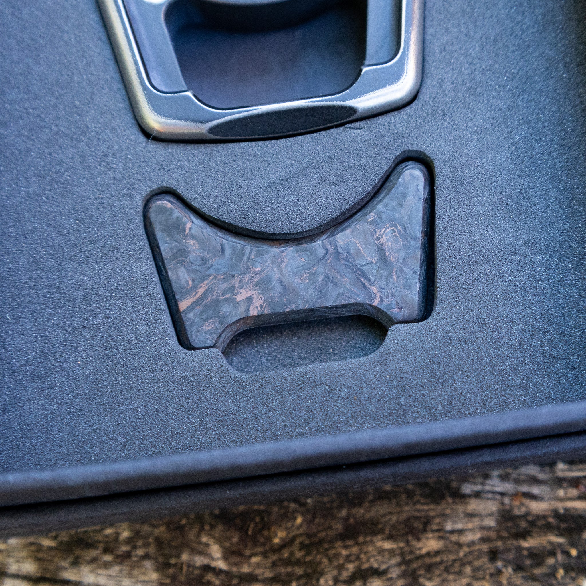 Carbon Fiber Dark Matter Copper Inlay for Swampy Custom Keychains