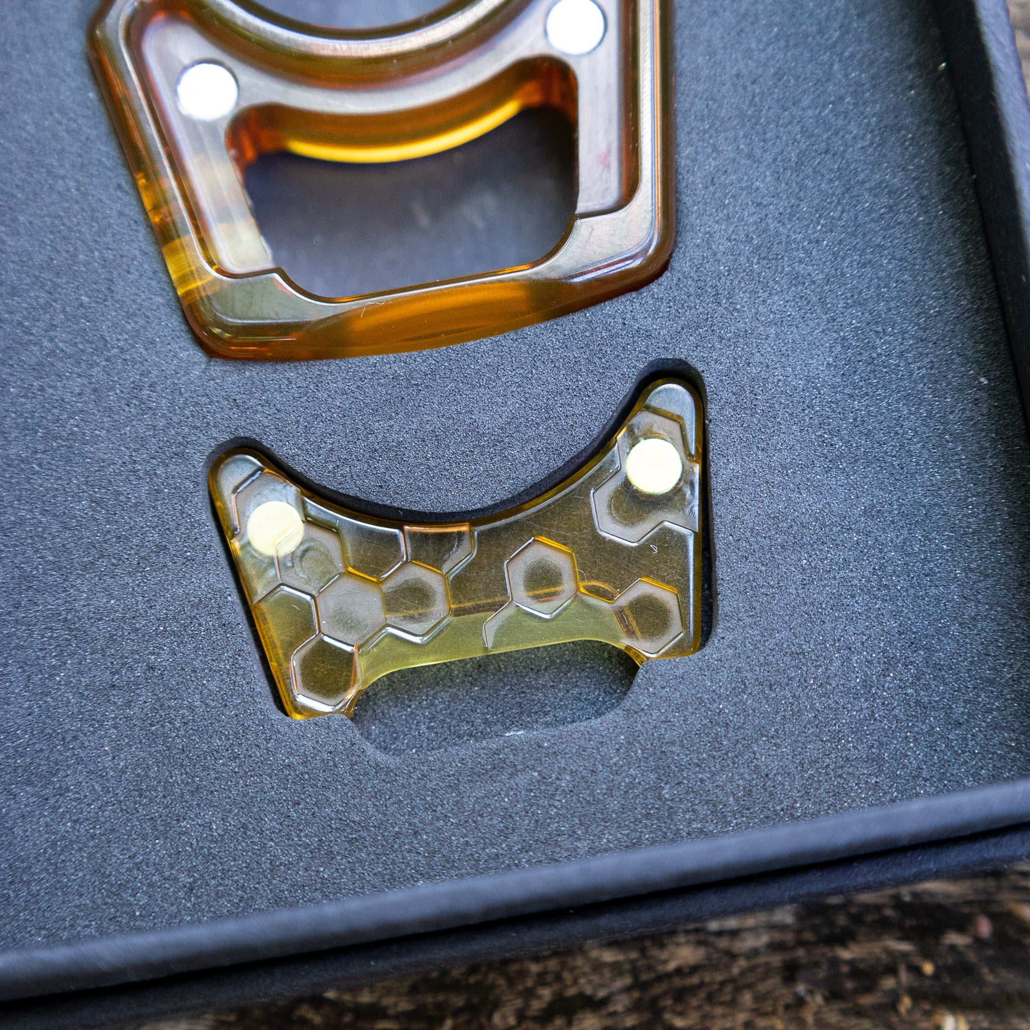 Ultem Honeycomb Mark 2 Inlay for Swampy Custom Keychains