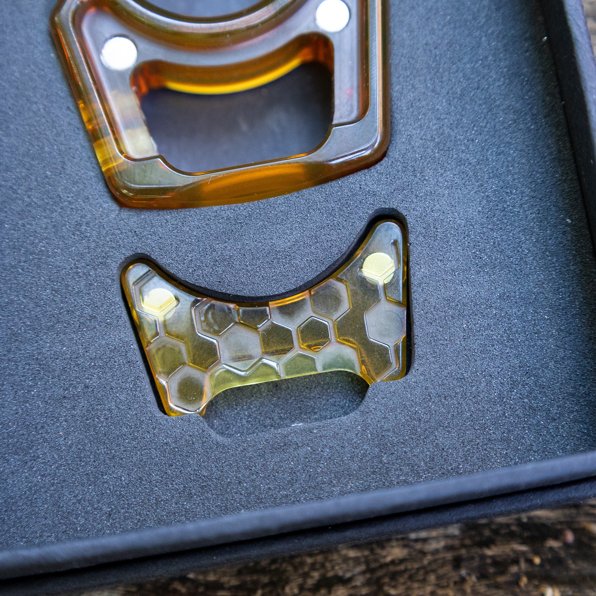 Ultem Honeycomb Mark 3 Inlay for Swampy Custom Keychains
