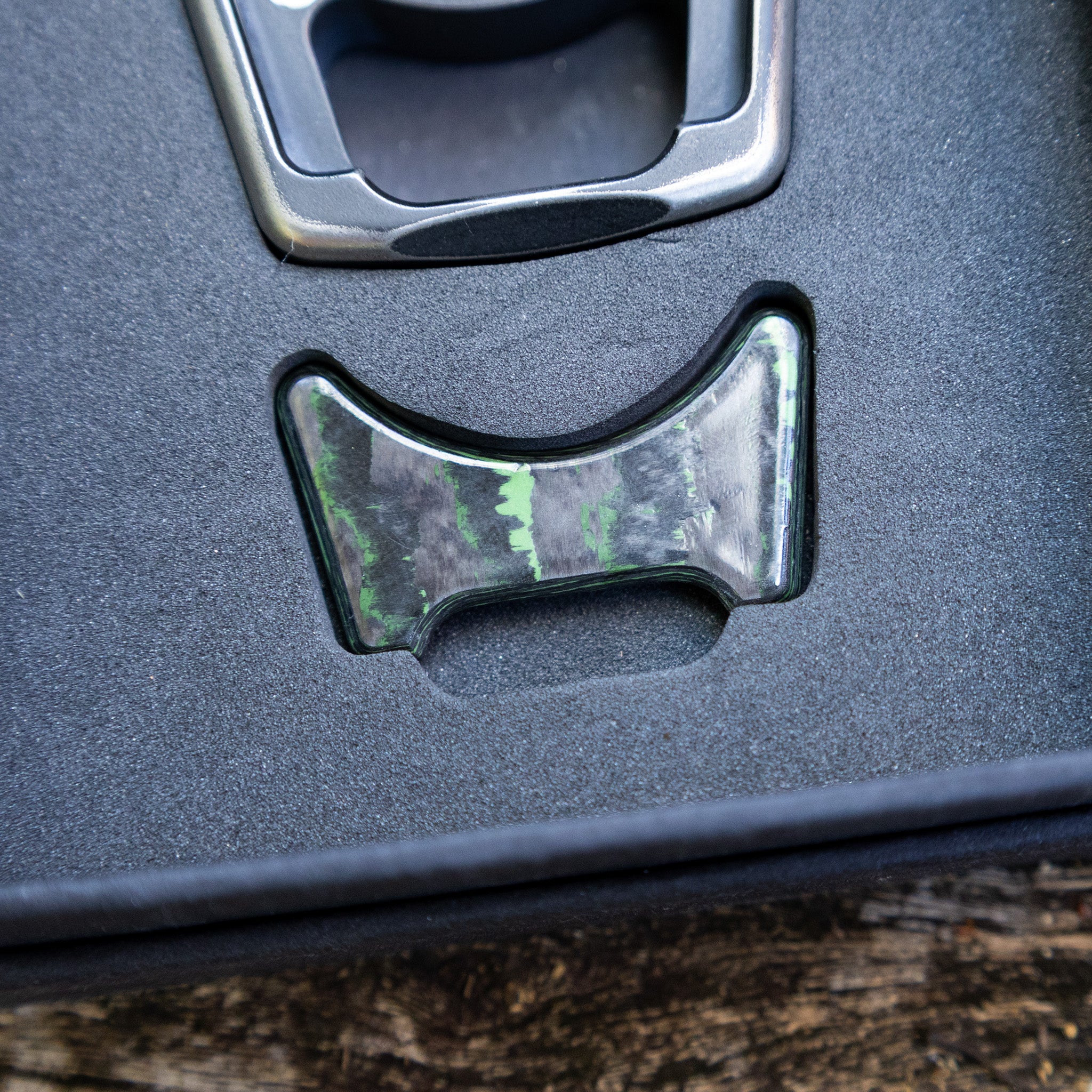 Carbon Fiber Jungle Wear Inlay for Swampy Custom Keychains