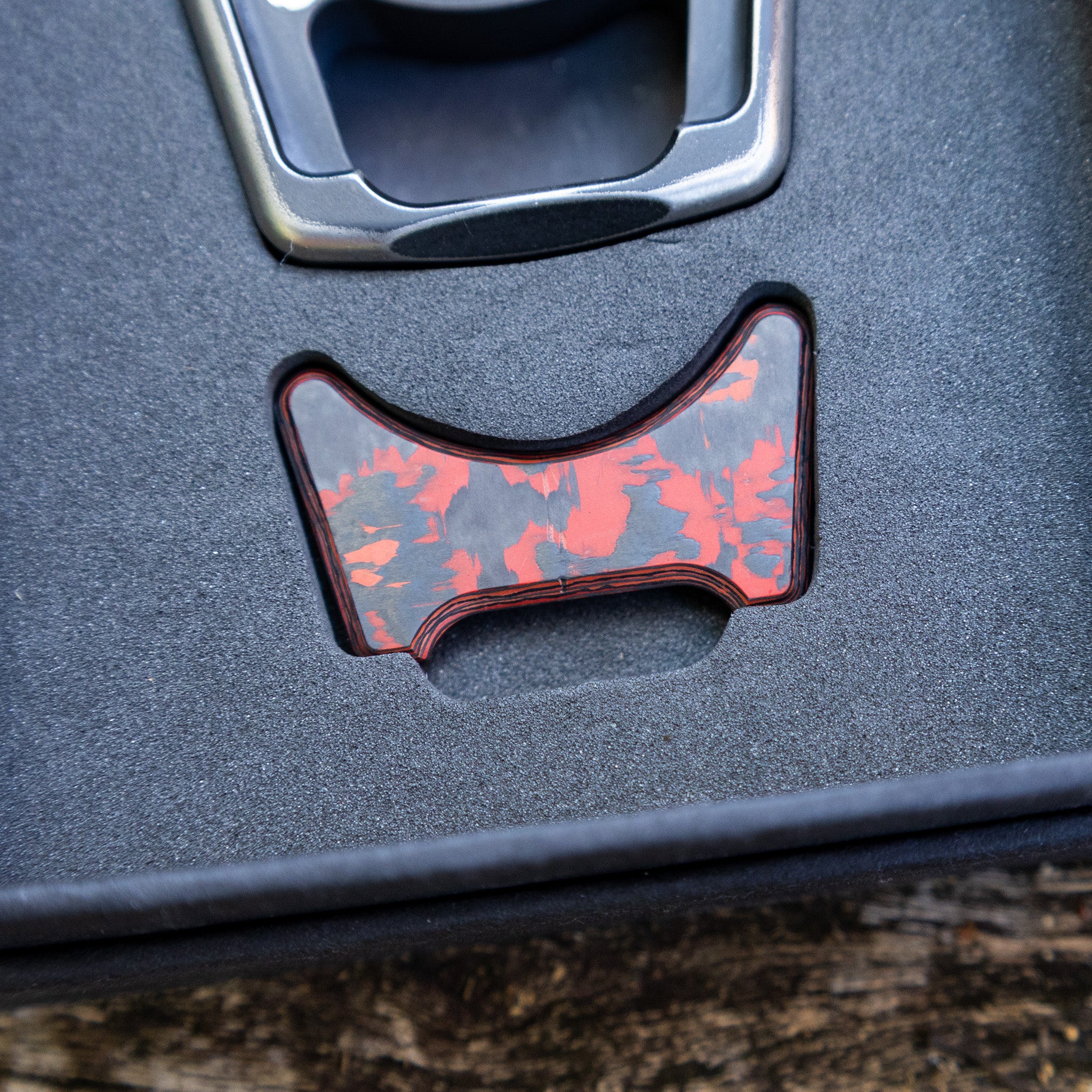 Carbon Fiber Lava Flow Inlay for Swampy Custom Keychains