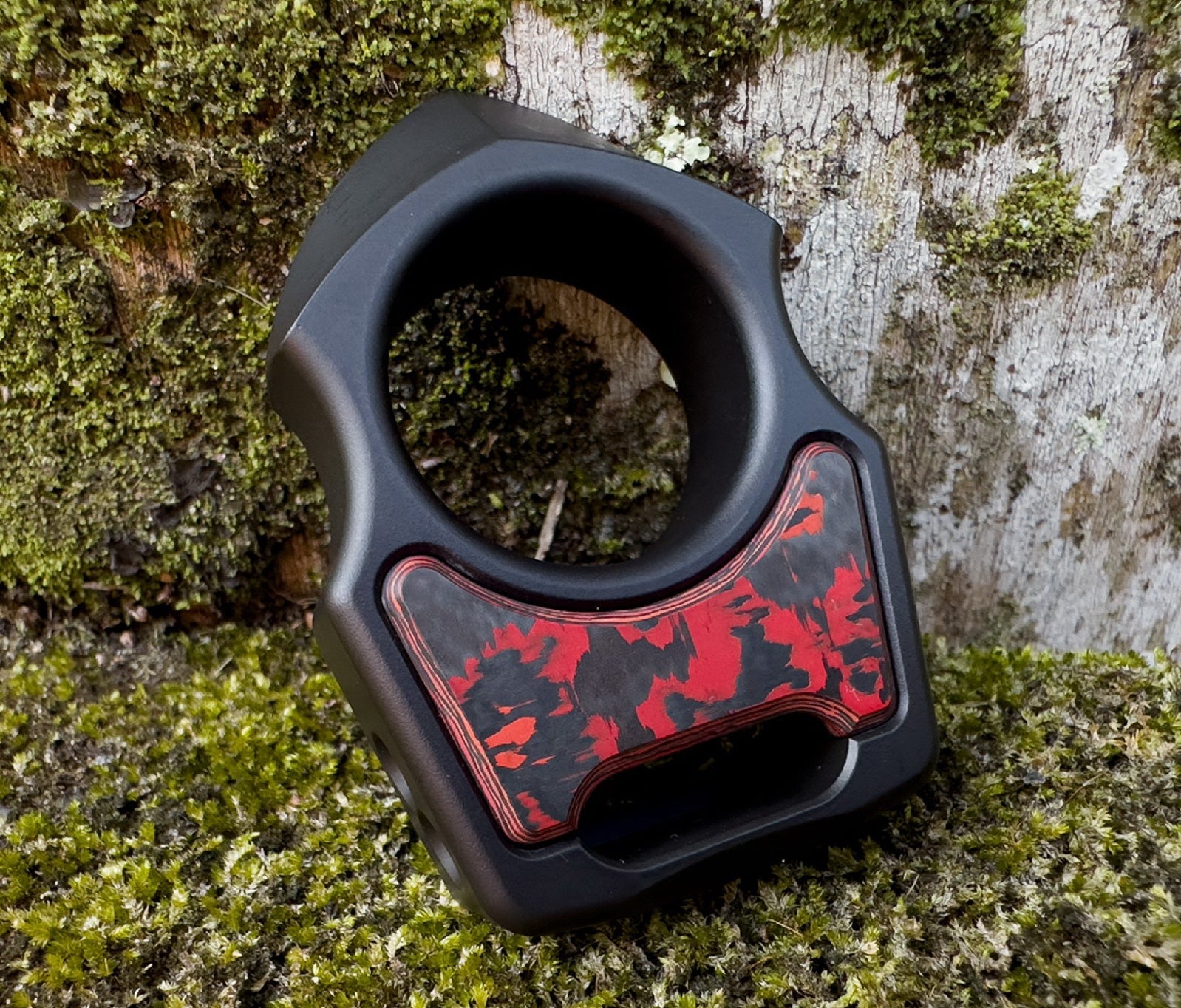 Carbon Fiber Lava Flow Inlay for Swampy Custom Keychains