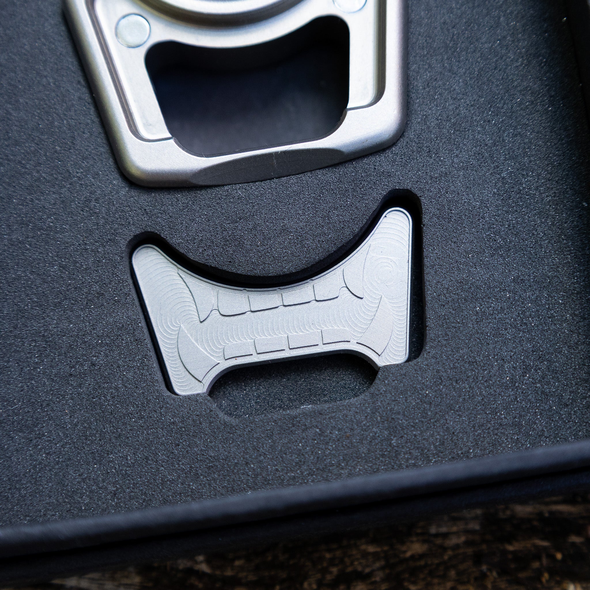 Titanium Mengu Mempo Inlay for Swampy Custom Keychains