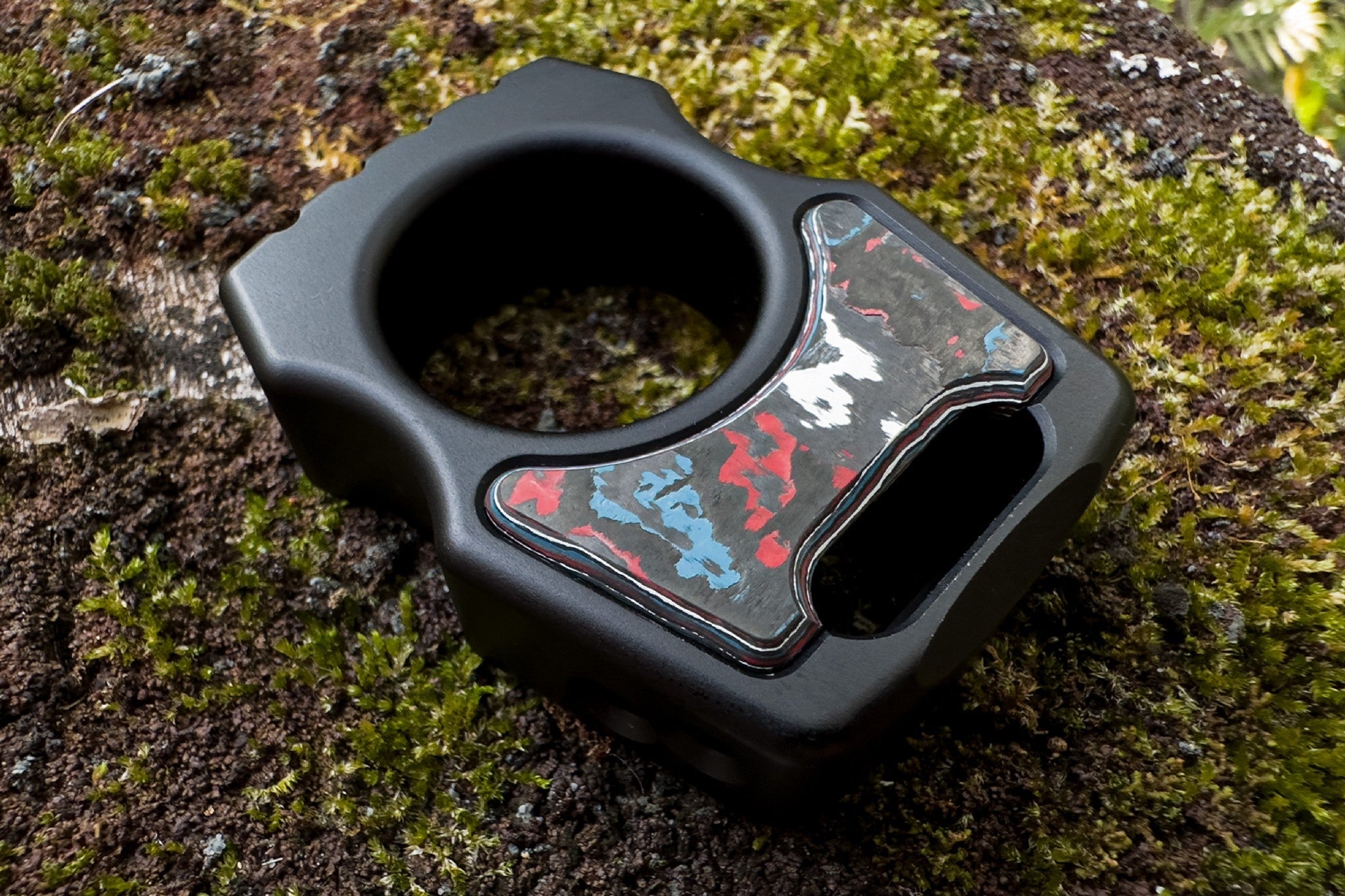 Carbon Fiber Nebula Inlay for Swampy Custom Keychains