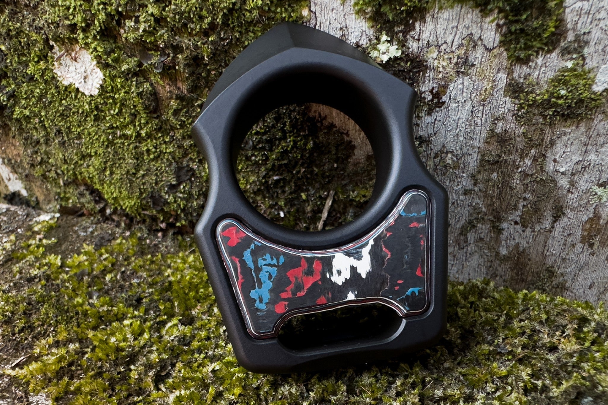 Carbon Fiber Nebula Inlay for Swampy Custom Keychains