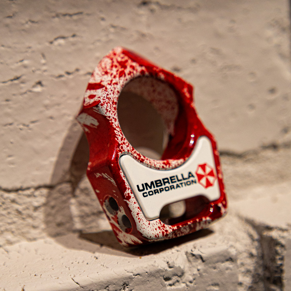 Swampy Shark Biohazard Edition Cerakote Bottle Opener Keychain
