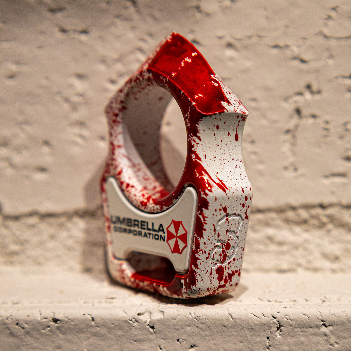 Swampy Shark Biohazard Edition Cerakote Bottle Opener Keychain