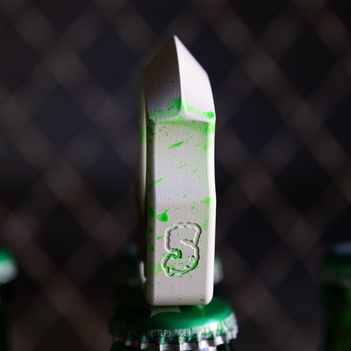 Swampy Shark Ghostbusters Mark 1 Titanium Bottle Opener Keychain Cerakote