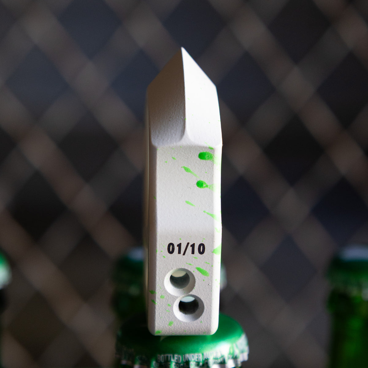 Swampy Shark Ghostbusters Mark 1 Titanium Bottle Opener Keychain Cerakote
